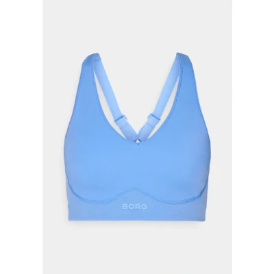 Abbildung von Björn Borg BH Mid V Support Sports Bra Blau Small Damen