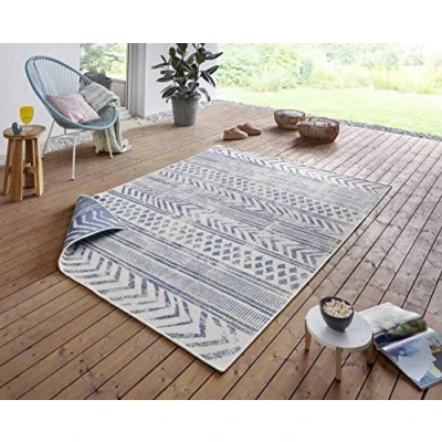 Abbildung von NORTHRUGS Teppich &quot;BIRI Wendeteppich&quot;, rechteckig, In &amp; Outdoor, Wetterfest, Balkon, Garten, Wohnzimmer, Wasserfest, Boho