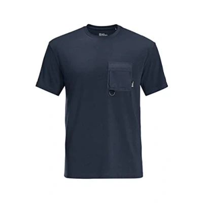 Abbildung von Jack Wolfskin Wanderthirst T M Tshirt basic, Herren, Größe: Small, Night blue