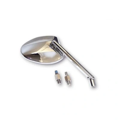 Abbildung von Highsider Lenkerspiegel M10x1,25R+L Ferrara 2 Alu chrom