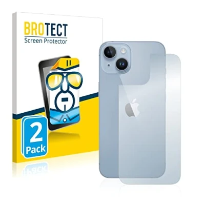 Abbildung von BROTECT (2 Stück Schutzfolie für Apple iPhone 14 (Rückseite) Displayschutz Folie Ultra Klar