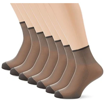 Abbildung von Dim Socken Kurze Beauty Resist Komfort Damen x6, Black, One Size