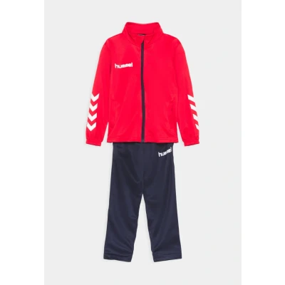 Abbildung von Hummel Promo SET Unisex Trainingsanzug für Kinder, Größe: 176, True red/marine