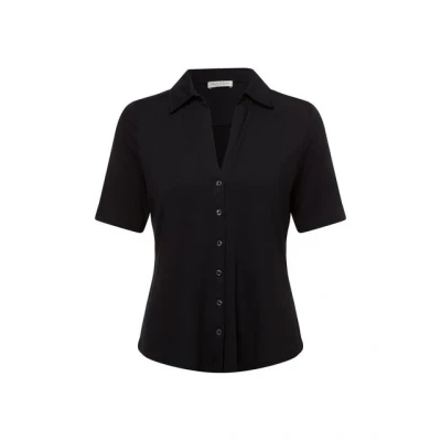 Abbildung von Marc O&#039;Polo Blouse Short Sleeve Classic FIT Hemdbluse, Damen, Größe: Small, Black