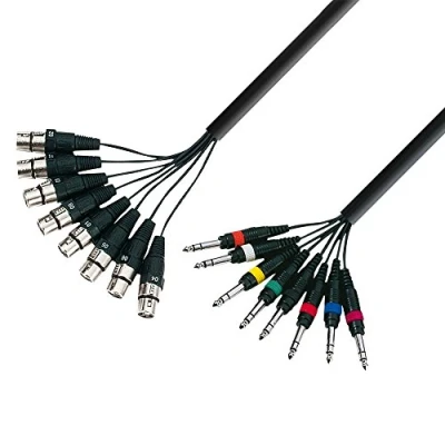 Abbildung von Adam Hall 3 Star Series Multicore Instrumentenkabel 8 x XLR Kabel weiblich auf 6,3 mm Klinkenstecker 5 m