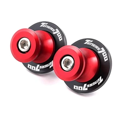 Abbildung von TEAUSA Passend for Yamaha Tenere 700 Tenere700 T7 Rally World Raid 2022 2023 Motorradzubehör Ventilkappe 6 mm Schwingenspulen Ständerschraube (Size : 6mm Screws Red)