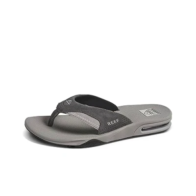 Abbildung von Reef Herren Fanning Flipflop, grau, 45 EU