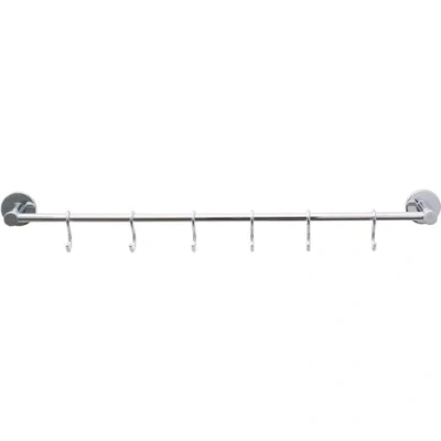 Abbildung von tesa Handtuchhaken 1x LOXX Küchenleiste, Badezimmer, Gäste WC, Wandmontage, (Komplett Set, 2 St., inkl. Klebelösung), chrom 4,5 cm : 53,5 4,3