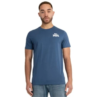 Abbildung von Lonsdale Normale Passform Whiteness Tshirt print, Herren, Größe: 3XL, Navy white
