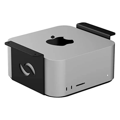 Abbildung von HumanCentric Untertischhalterung kompatibel mit Mac Studio Mount sichern oder verstecken Sie Ihr unter dem Schreibtisch einer Apple Halterung, Tischhalterung für