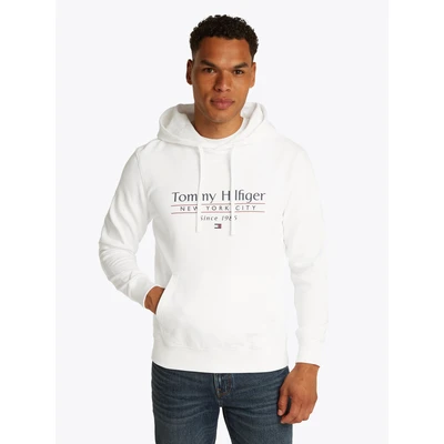 Abbildung von Tommy Hilfiger Center Stack Hoody Sweatshirt, Herren, Größe: 3XL, White
