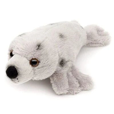 Abbildung von Uni Toys Kuscheltier Robbe Plushie versch. Farben 19 cm (Länge) Seehund Plüschtier, zu 100 % recyceltes Füllmaterial