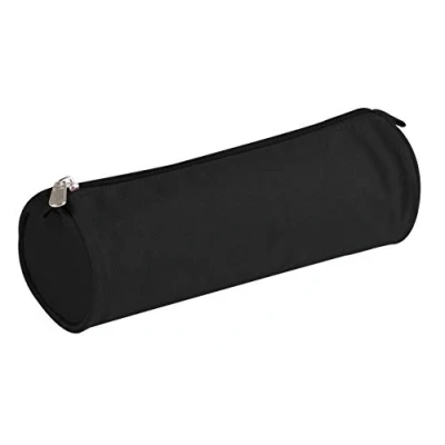 Abbildung von Clairefontaine 8113C Schlampermäppchen (Textil Basic, rund, Ø7 x 22cm) 1 Stück schwarz