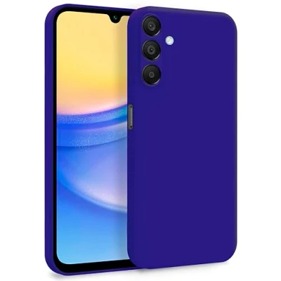 Abbildung von MyGadget Hülle für Samsung Galaxy A15 5G Zweilagige Handyhülle mit Kameraschutz Cover Innenfutter &amp; Silikon außen Dunkel Lila