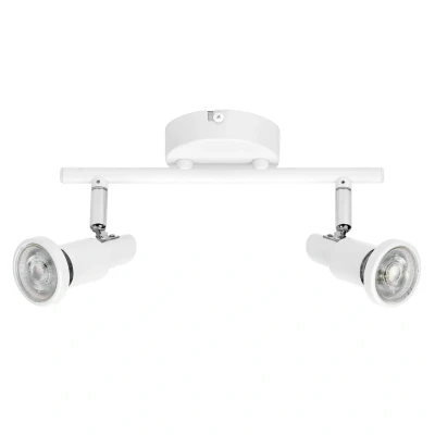Abbildung von LEDVANCE LED SPOT GU10 2 x 3,4W, 460lm, weiß, 2.700K Farbtemperatur, warmweiße Lichtfarbe, zeitloses Design, austauschbare Lampe, ideal für Innenräume, CRI 90, verstellbare Köpfe