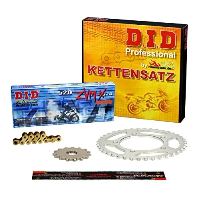 Abbildung von Kettensatz Yamaha WR 400 F, 1999 2002, Typ CH04W, DID X Ring (ZVM gold) super verstärkt