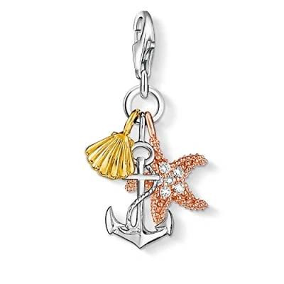 Abbildung von THOMAS SABO Charm Einhänger Sommer/ Strand, 0919 425 14, mit Zirkonia (synth)