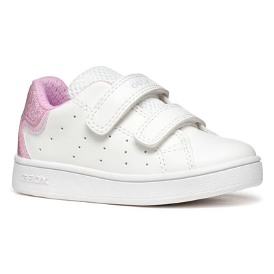 Abbildung von Geox Eclyper Lauflernschuh für Kinder, Größe: 26, White pink Schuhe