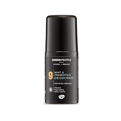 Abbildung von Green People Deo Nr. 9 für den Mann, Minze und Präbiotika, 75 ml Wirksames natürliches Bio Mann mit Minzeduft Paraben Äthanol frei Tierleidfrei vegan