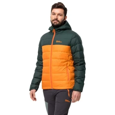 Abbildung von Jack Wolfskin Ather DOWN Hoody Daunenjacke, Herren, Größe: Large, Dragon fire