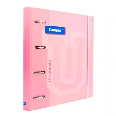 Abbildung von Campus UNIVERSITY Ordner aus Polypropylen, Modell: Soft 4A/35, Rosa