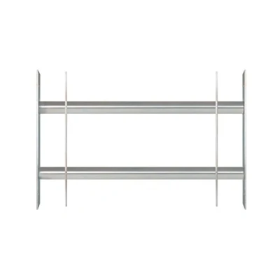 Abbildung von Alberts 563677 Fenstergitter Secorino Basic Ausziehbar für Fenster außen Einbruchschutz Gitter galvanisch blau verzinkt 300 x 500 650 mm