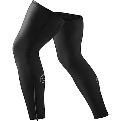 Abbildung von Gonso Beinlinge für Männer und Frauen, Antirutsch Gummi am Oberschenkel hohe Bewegungselastizität, Reflektierende Elemente, Enganliegende Passform, Unisex, Schwarz, Gr. M