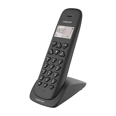 Abbildung von Wireless Phone Fest Festnetz WLAN ohne Voicemail Solo Analoge Telefone und DECT Logicom Vega 150 Schwarz