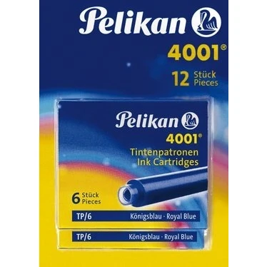 Abbildung von Pelikan 330795 Standard Tintenpatronen 4001, 2 Etuis, Blistervperackung, königsblau