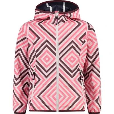 Abbildung von CMP Kinderjacke mit fester Kapuze, Rosa Fluo B.Co Pflaume, 110