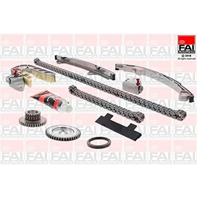 Abbildung von FAI AutoParts TCK31 Steuerkettensatz Simplex, Kette geräuscharm oben, unten NISSAN: NP300 Navara Pickup, X Trail, Murano II