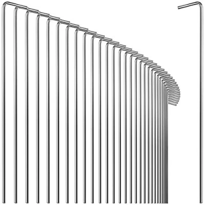 Abbildung von com four® 36x Zelt Heringe aus Stahl 23cm x Ø 4mm Lange und robuste Erdnägel für Camping, Outdoor, Zelten, Angeln Festivals ideal normalen harten Boden
