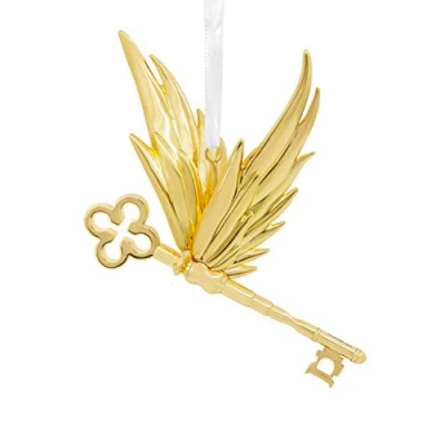 Abbildung von Hallmark Harry Potter geflügelter Schlüssel, Weihnachtsdekoration, hochwertiges Metall
