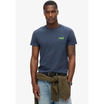 Abbildung von Superdry TEE Vintage LOGO EMB Tshirt basic, Herren, Größe: 3XL, Lauren navy fluro lime