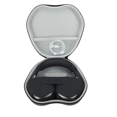 Abbildung von Tragetasche für Airpods Max/Razer Barracuda X Kopfhörern,Aufbewahrung kompatibel mit X,Tragbarer PU den Hard Hülle Case (grau)