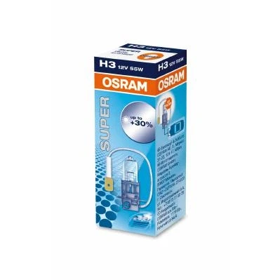 Abbildung von OSRAM 64151SUP Glühlampe, Fernscheinwerfer H3 12V 55W Halogen OPEL: Astra G Cabrio, H Caravan, Vectra C CC, VOLKSWAGEN: TRANSPORTER 4 Bus