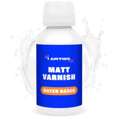 Abbildung von 7 Artists Acryllack Transparent 120 ml Klarlack Matt Firnis für Acrylfarben Varnish for Acrylic Painting Wasserfest Acryl