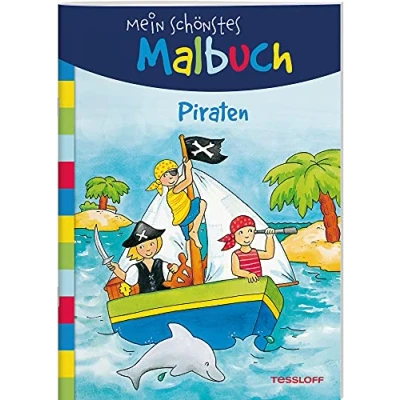 Abbildung von Mein schönstes Malbuch. Piraten. Malen für Kinder ab 5 Jahren (Malbücher und blöcke)