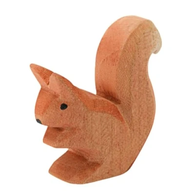 Abbildung von Ostheimer 16602 Eichhörnchen sitzend aus Holz Höhe 4,5cm