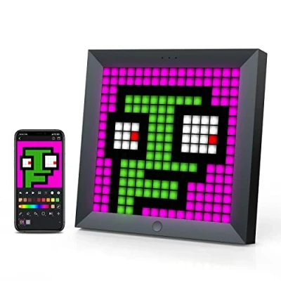 Abbildung von divoom LED Panel 16X16 Retro RGB Display Wandleuchte Anzug für Lightbar, DIY Pixel Art Animation, Smart App Steuerung, Multifunktional Gaming Deko Zubehör PC und Zimmer Wand Setup