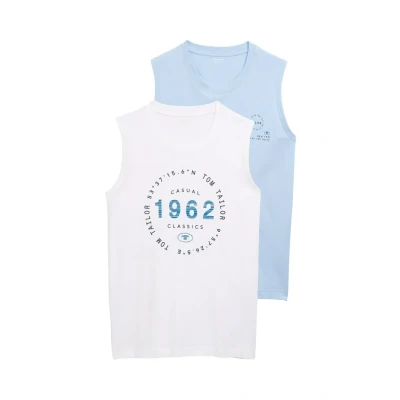 Abbildung von TOM TAILOR Herren 1048075 T Shirt, 21068 Light Powder Blue, XL EU