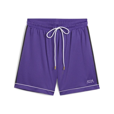 Abbildung von Puma THE Classics Basketball kurze Sporthose, Herren, Größe: XS, Team violet