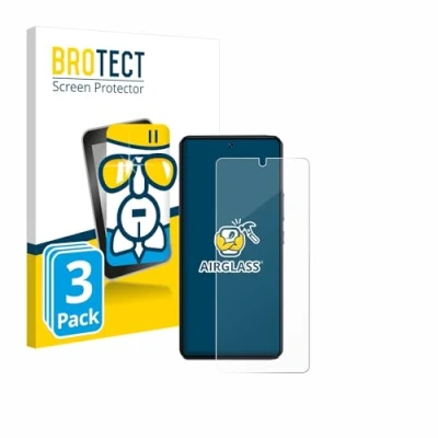 Abbildung von BROTECT Schutzglas für Vivo V40 SE (3 Stück) Schutzfolie Panzer Folie Glas [Extrem Kratzfest 9H, Anti Fingerprint, Ultra Transparent]