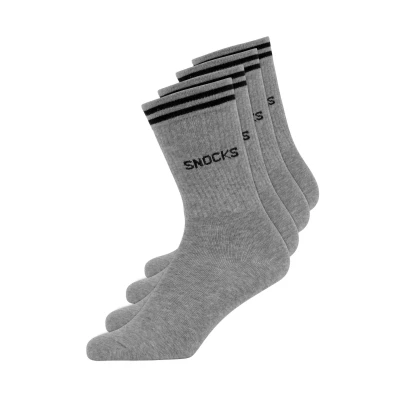 Abbildung von HOHE SPORTSOCKEN MIT STREIFEN AUS BIO BAUMWOLLE