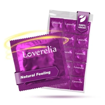Abbildung von Loverelia Kondome Natural Feeling 200 Stück (4 x 50 Stück) Kondom für ein natürliches Erlebnis gefühlsechtes und intensives Liebesspiel Naturkautschuk Latex Vegan Gefühlsecht