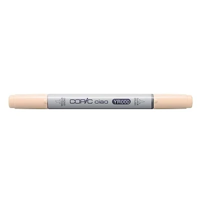 Abbildung von COPIC Ciao Marker Typ YR 000, Silk, vielseitiger Layoutmarker, mit einer mittelbreiten und Brush Spitze