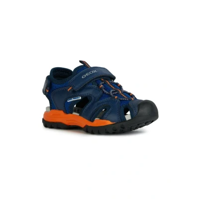 Abbildung von Geox Borealis Trekkingsandale für Kinder, Größe: 33, Royal orange Schuhe