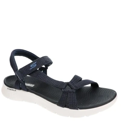 Abbildung von Skechers Riemensandalette, Damen, Größe: 37, Azul marino Schuhe