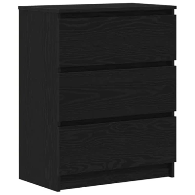Abbildung von vidaXL Sideboard Schwarz Eichen Optik 60x35x76 cm Holzwerkstoff