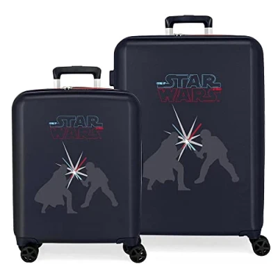 Abbildung von Star wars Swords Juego de Maletas Azul 55/70 cms Rígida ABS Cierre TSA Integrado 119L 6,8 kgs 4 Ruedas Dobles Equipaje Mano